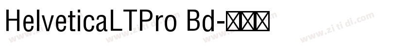 HelveticaLTPro Bd字体转换